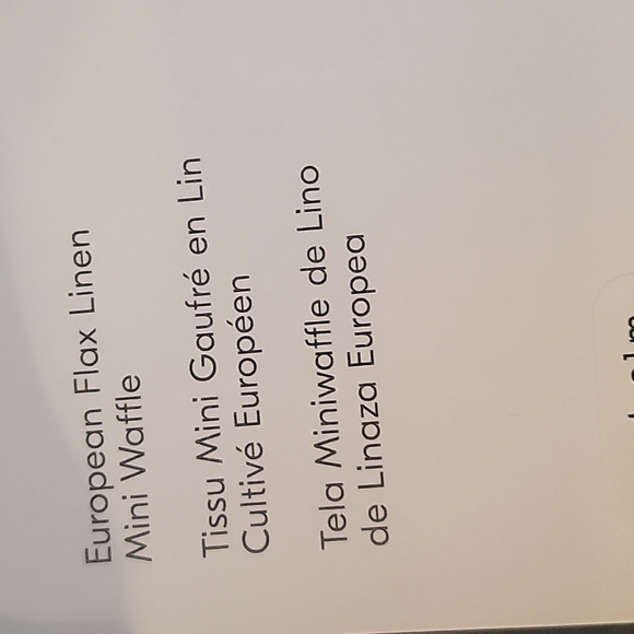 West Elm European Flax Linen Mini Waffle Duvet King/ Cal King Size - Picture 5 of 5